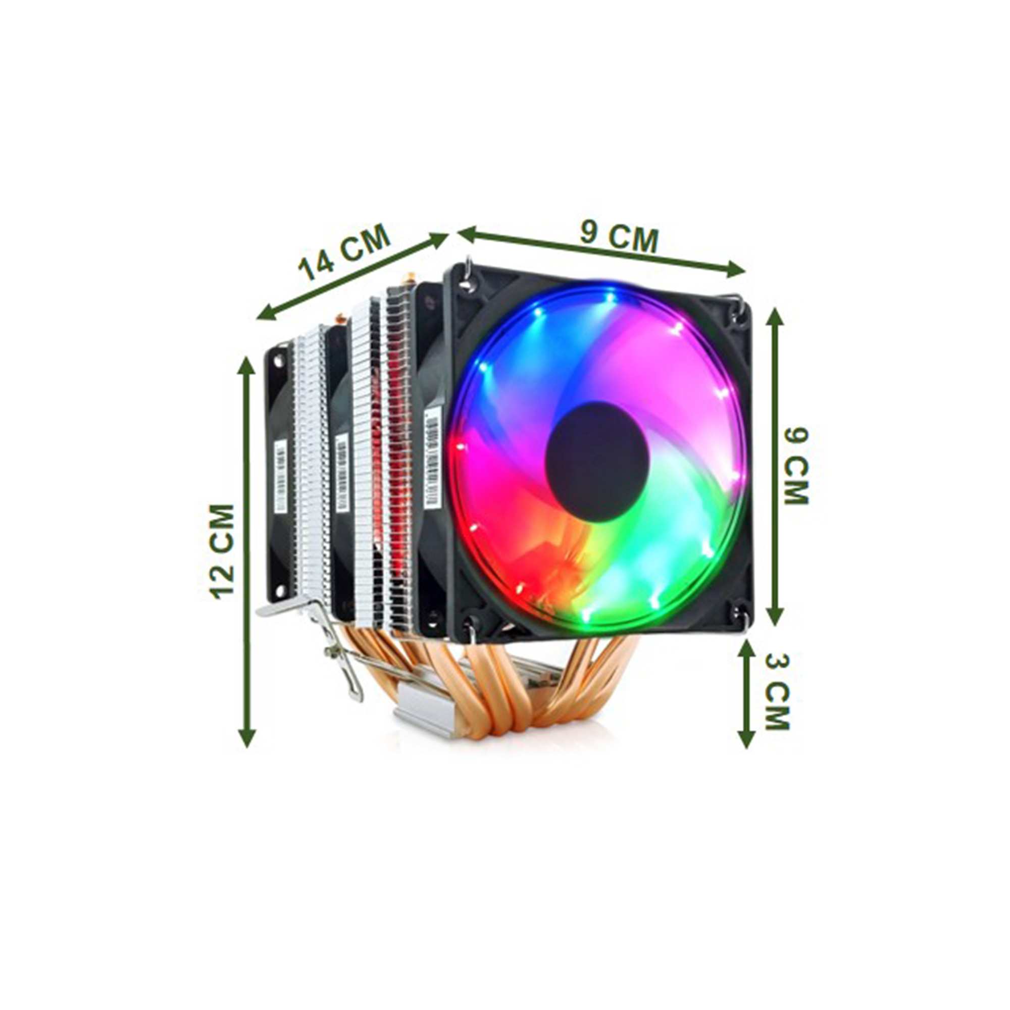 Snowman X6 CPU Soğutucu Fan Rainbow