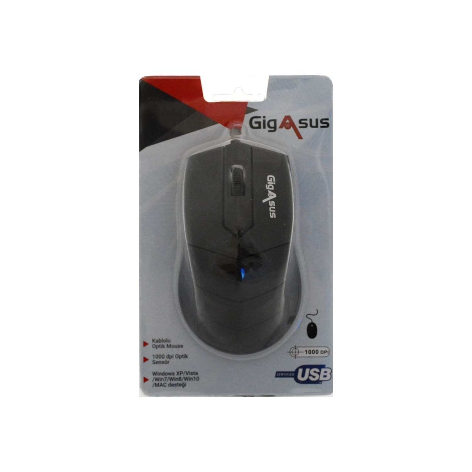 Gigasus MS-125 1000 Dpi Usb Optik Mouse